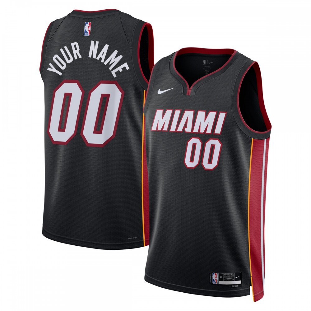 Miami Heat Unisex 2022/23 Swingman Custom Jersey Black - Icon Edition-Pro Kit Vault | Brand New 26/27 Sports Jerseys